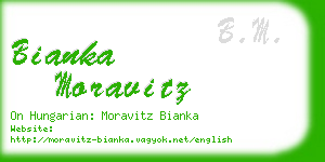 bianka moravitz business card